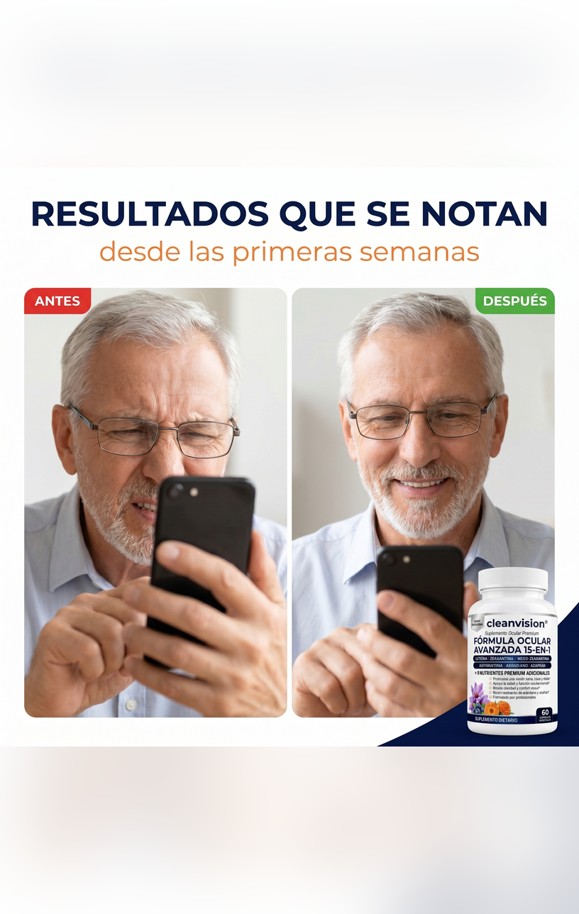 CleanVision® - Cuida tu salud ocular desde adentro, de forma 100% natural
