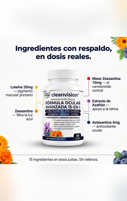 CleanVision® - Cuida tu salud ocular desde adentro, de forma 100% natural