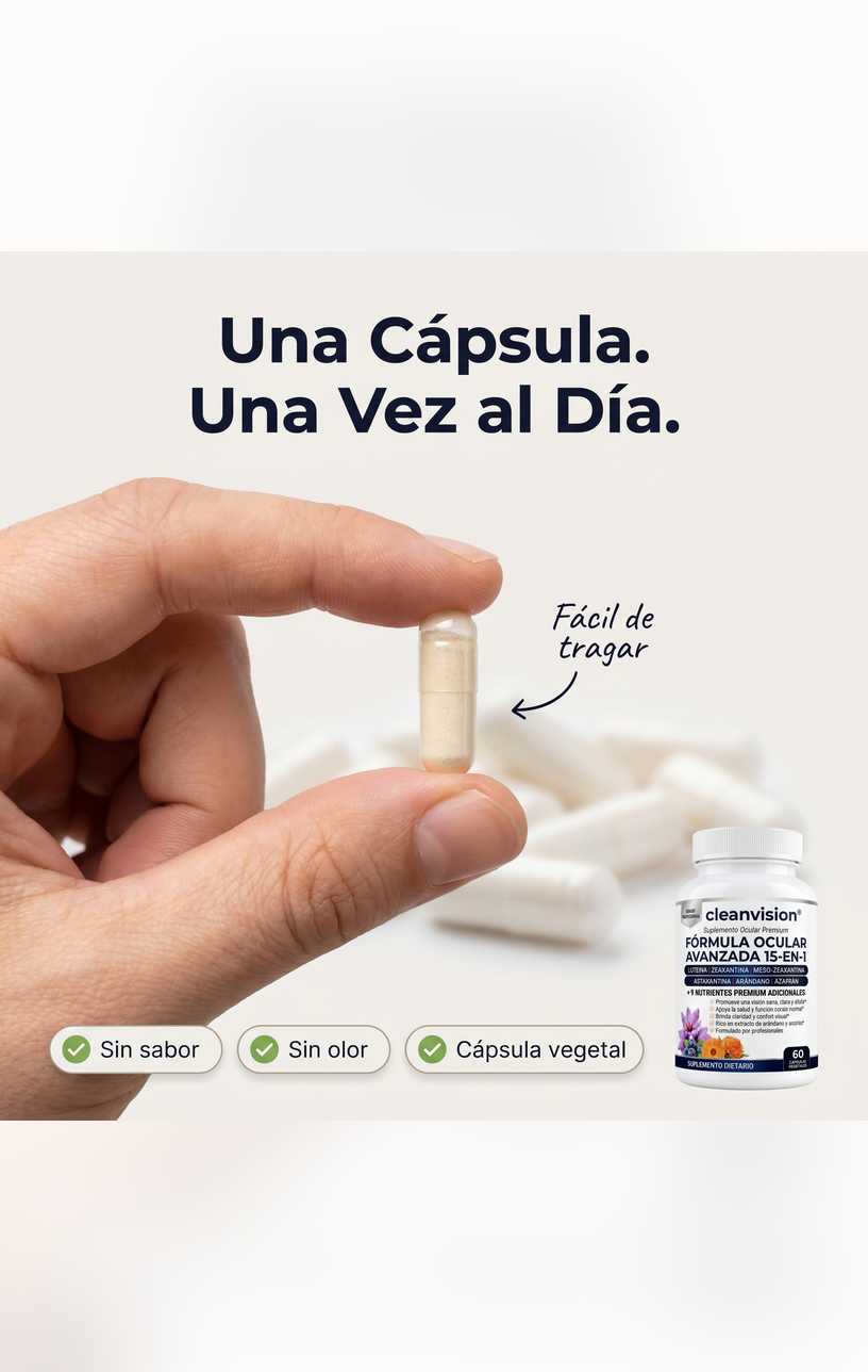 CleanVision® - Cuida tu salud ocular desde adentro, de forma 100% natural