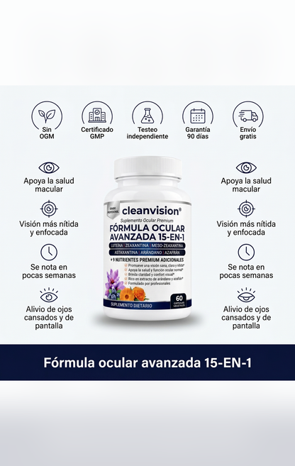 CleanVision® - Cuida tu salud ocular desde adentro, de forma 100% natural