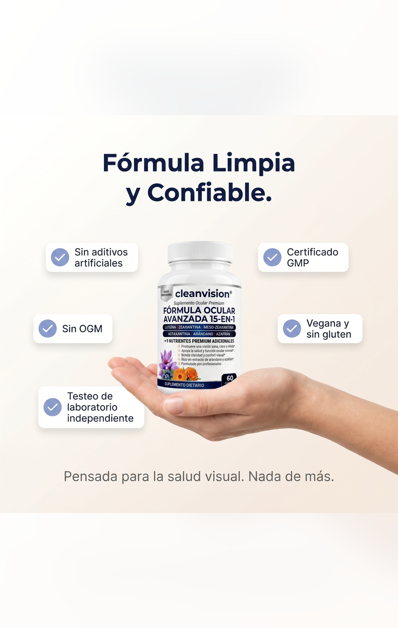 CleanVision® - Cuida tu salud ocular desde adentro, de forma 100% natural
