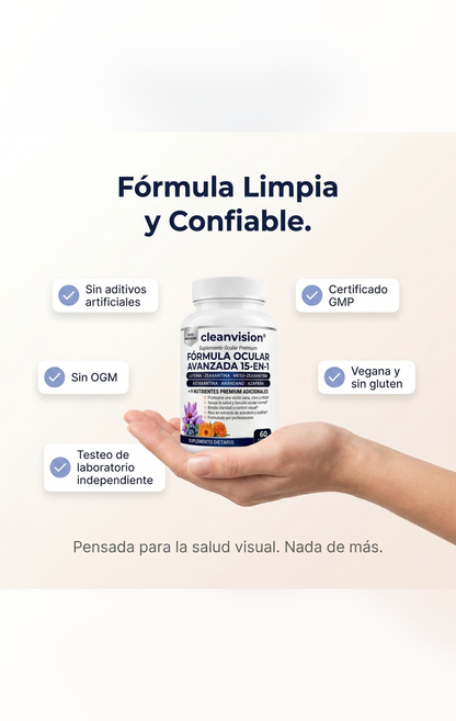CleanVision® - Cuida tu salud ocular desde adentro, de forma 100% natural